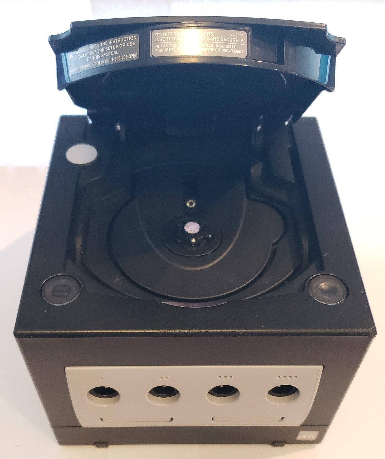 Nintendo GameCube Gaming System BLACK Console w/ Controller Mod SWISS