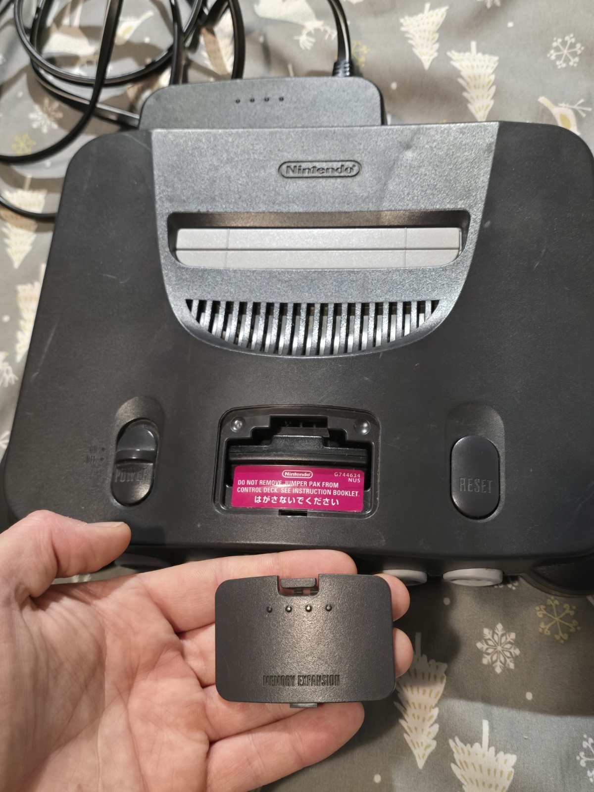 Nintendo 64 N64 Console System W/ Power Supply Brick (NO AV CABLE) Tested WORKS!