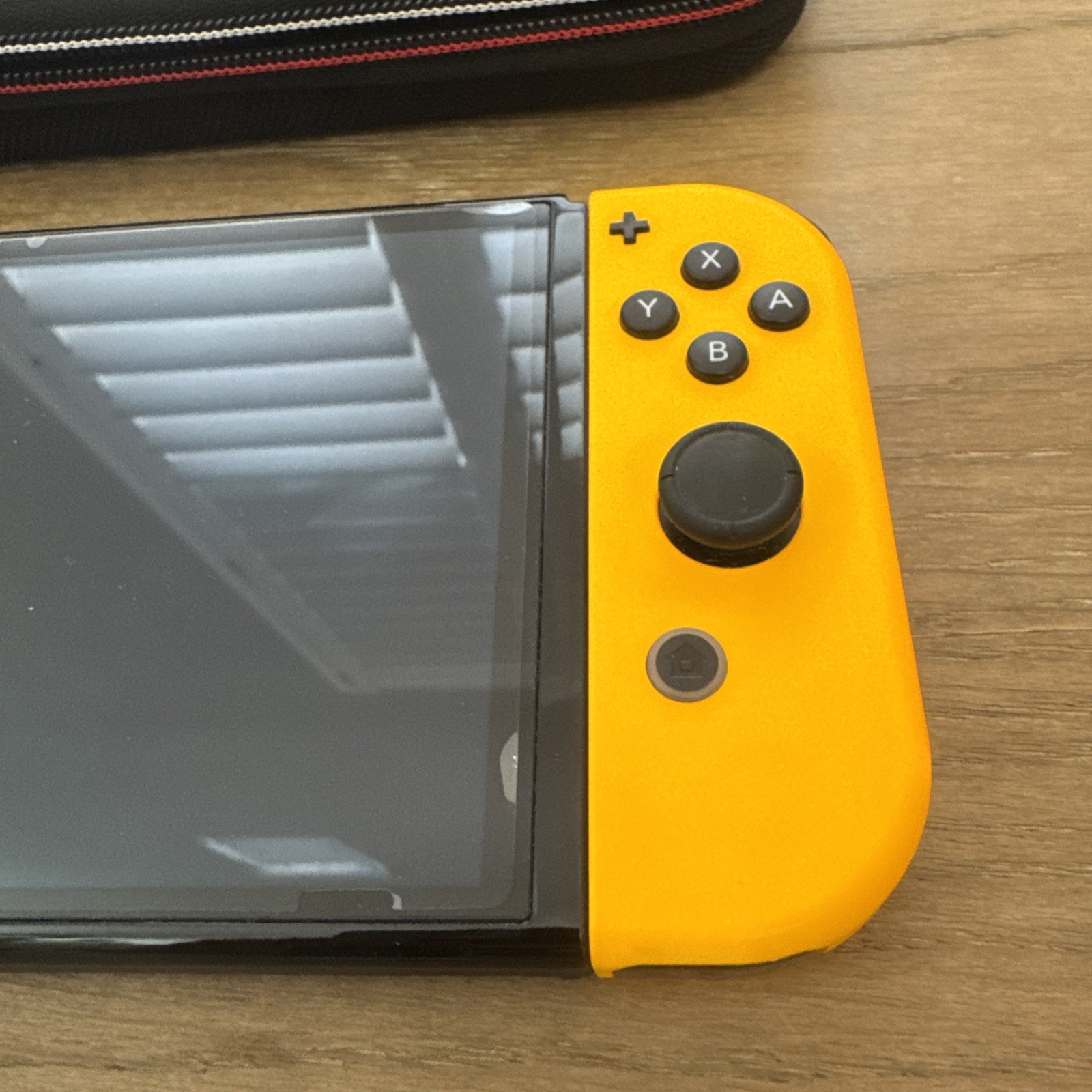 Nintendo Switch OLED Bundle Neon Purple Orange Joy-Con + 128GB SD + Dock & Case