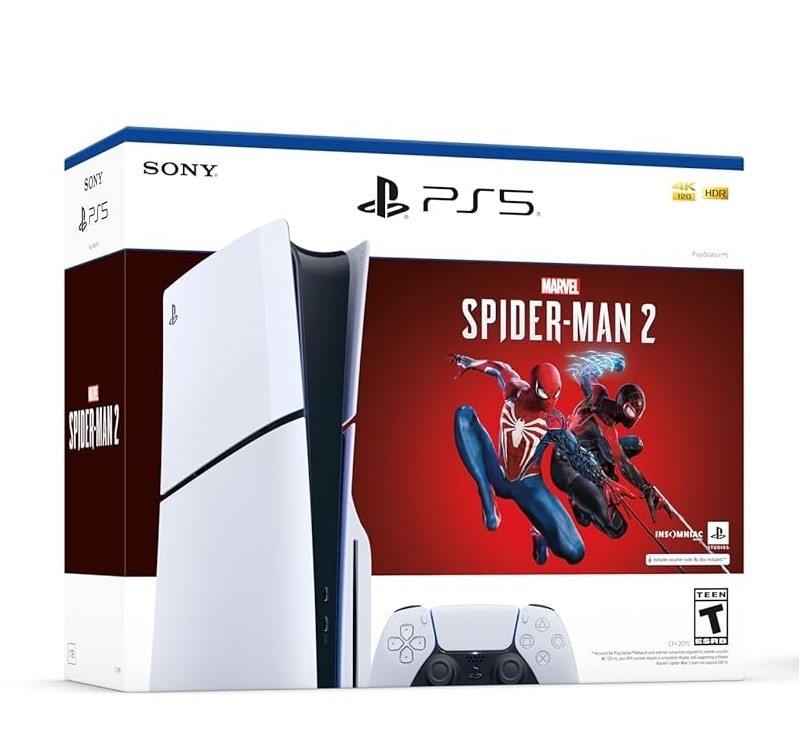 Sony PlayStation 5 – 1TB Console Black And white Case and Controller *USED