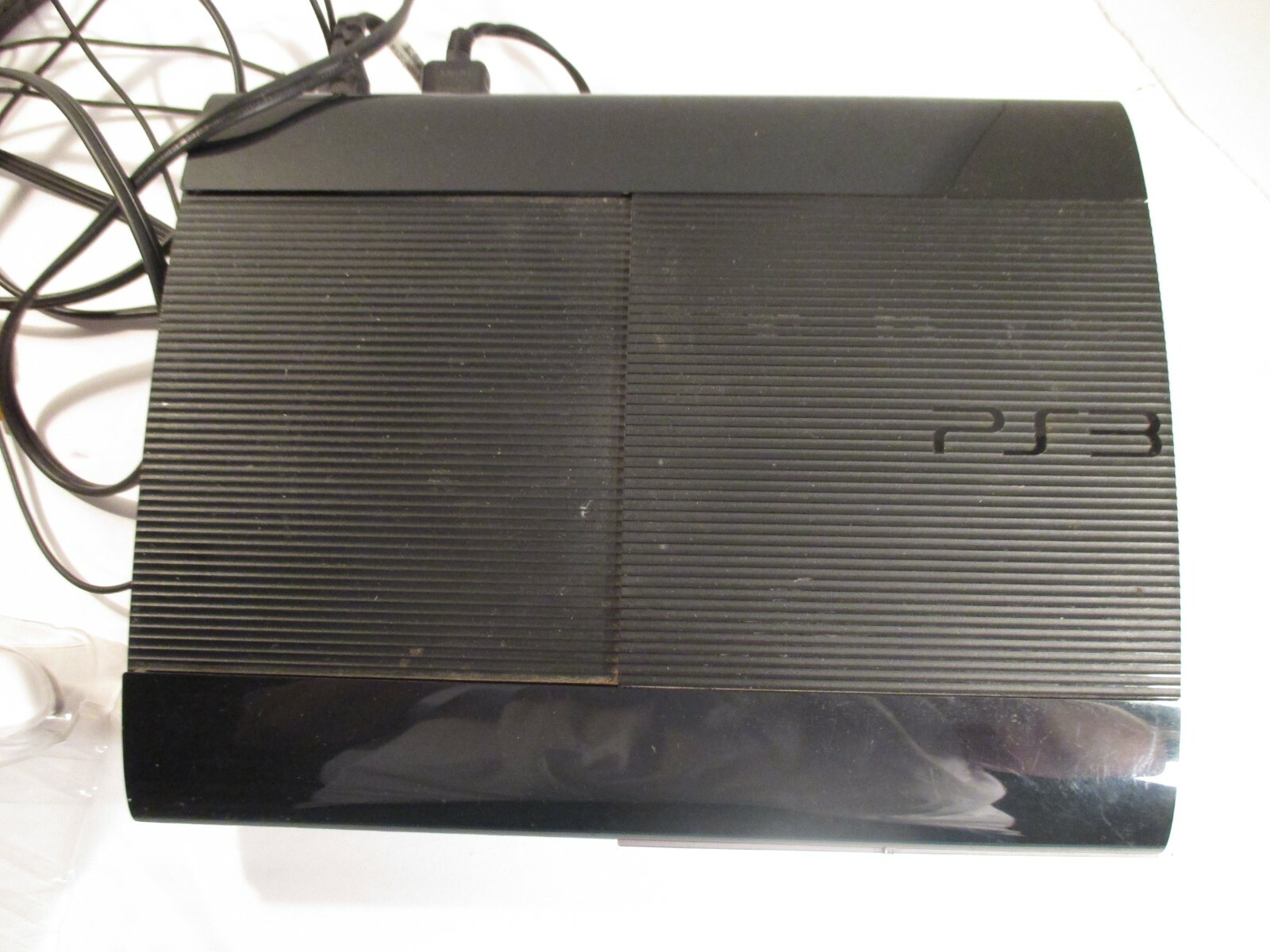 Sony PlayStation 3 PS3 Super Slim 500 GB 2 games 1 controller CECH-4301C