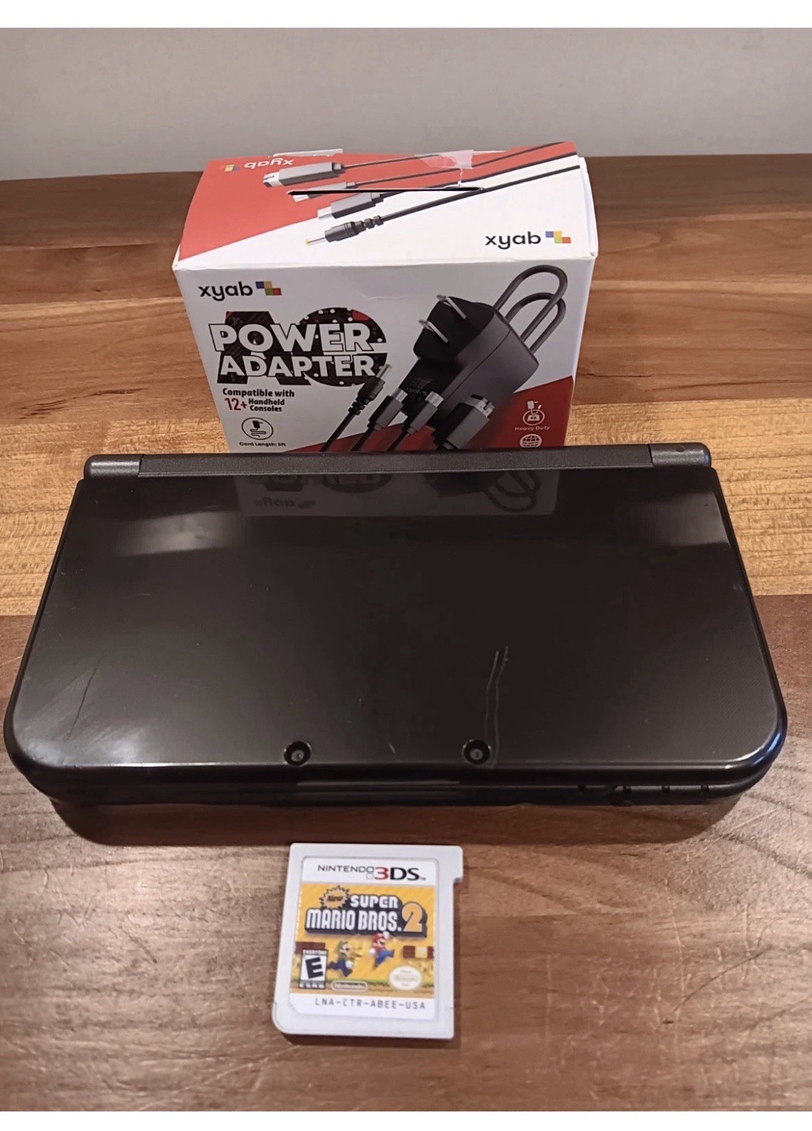 New Nintendo 3DS XL Console w/ Charger, Game & Stylus Mario Bros