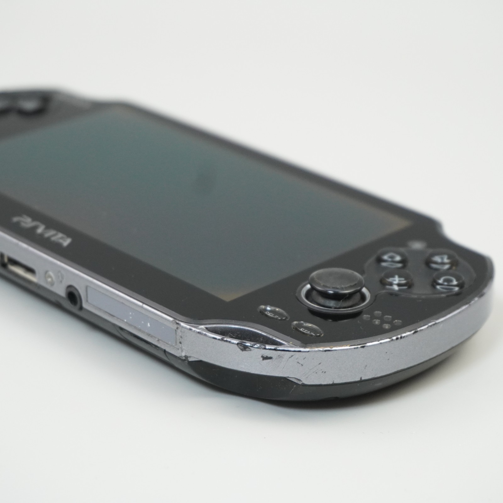 PS Vita PCH 1000 ZA01 Console PSV Black Fat w/ USB Charger #5730