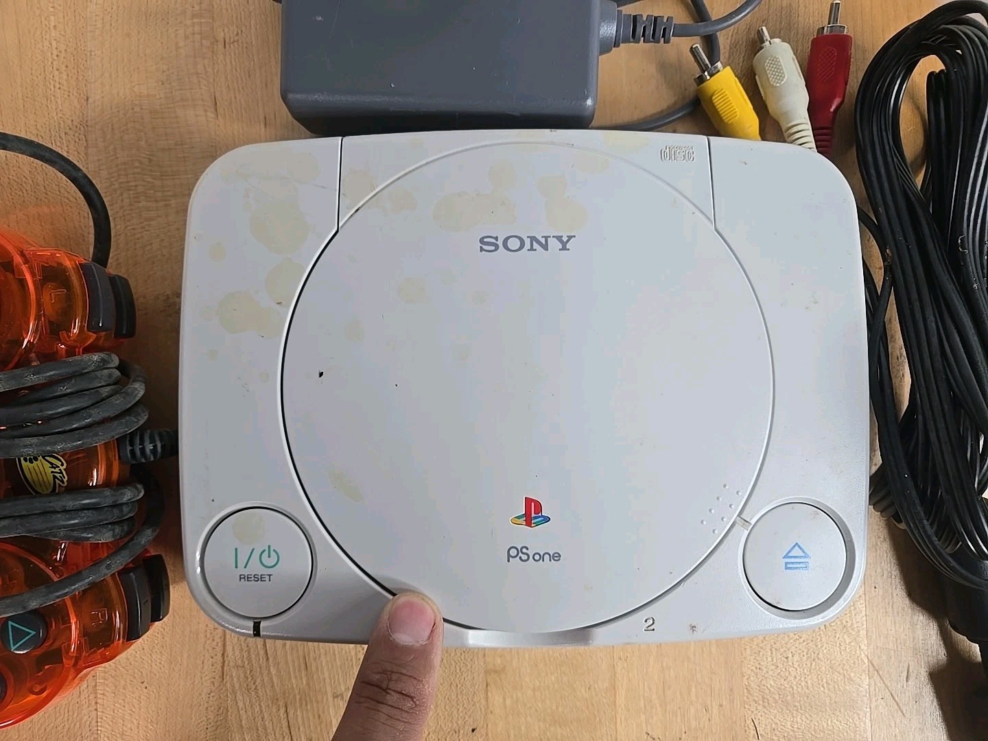 Sony PlayStation PS one Console TESTED, Open Button Sometimes Gets Stuck READ**