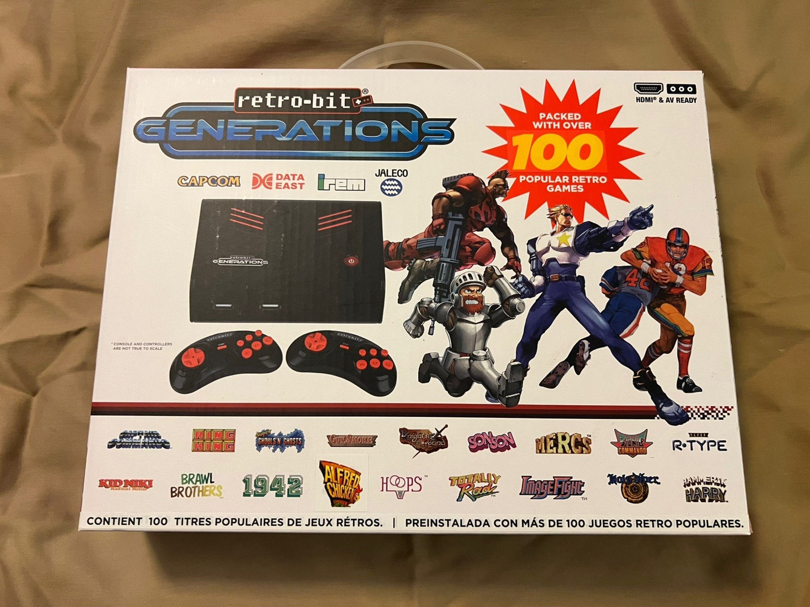 Retro-Bit Generations – Plug and Play Game Console Red/Black Retro Game NEW