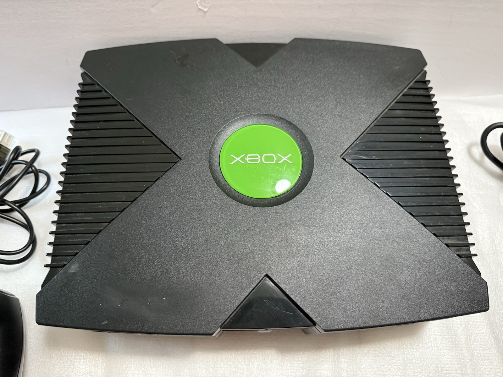 Original Microsoft Xbox Console Bundle w/ 3 Controllers, Remote, Game Tested