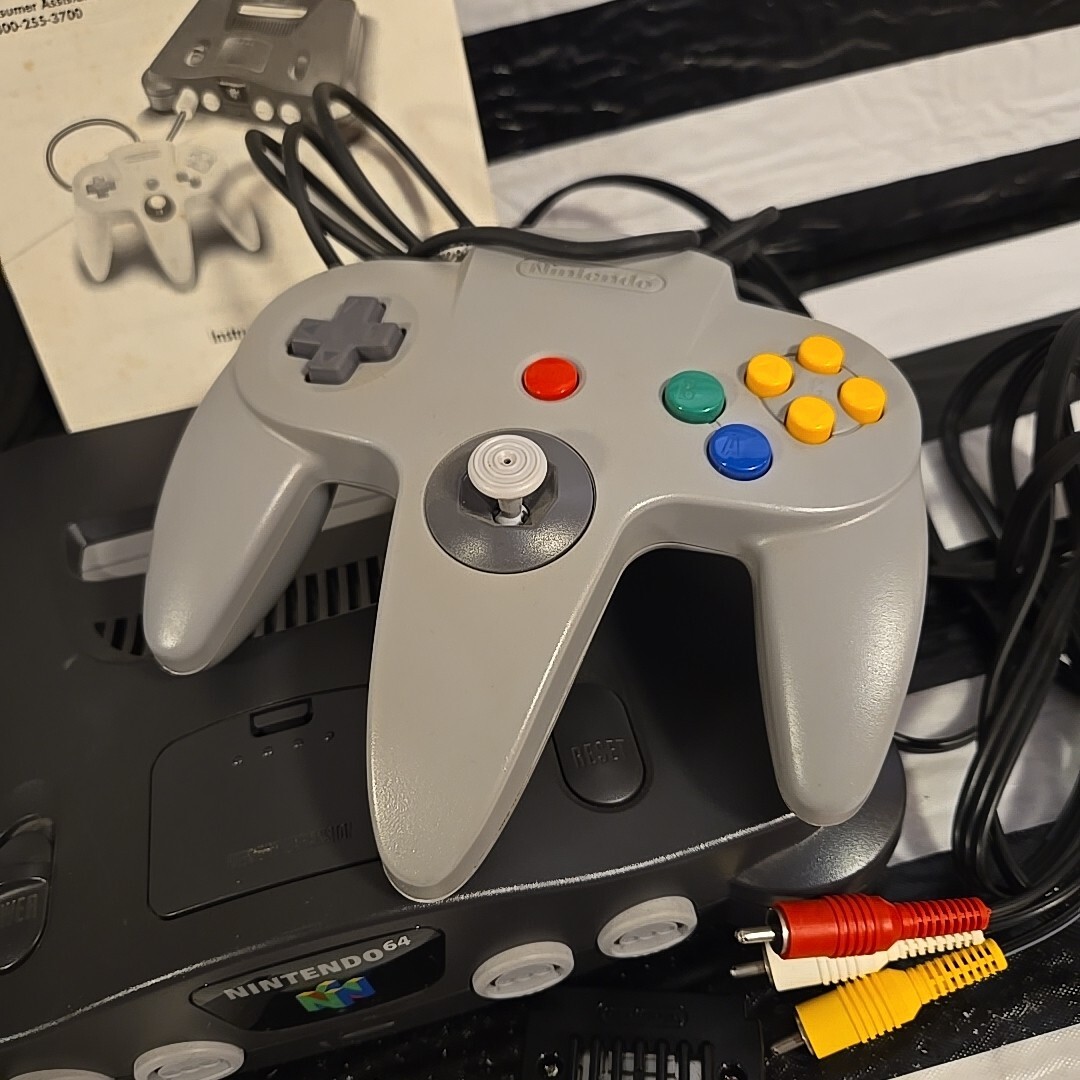 NINTENDO 64 N64 Game Console Memory Expansion Pak 256K Card Cords Instructions