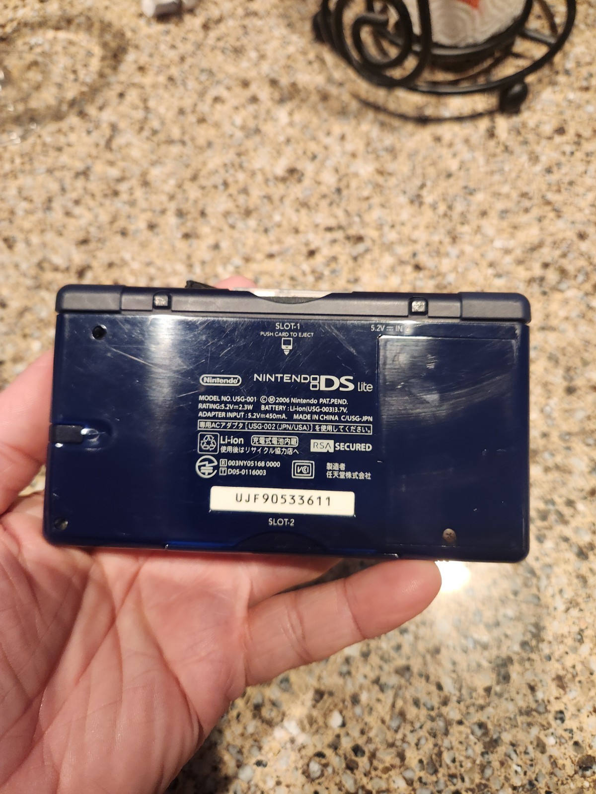 Nintendo DS Lite Blue With 2 Games And 2 SD Cards With Games