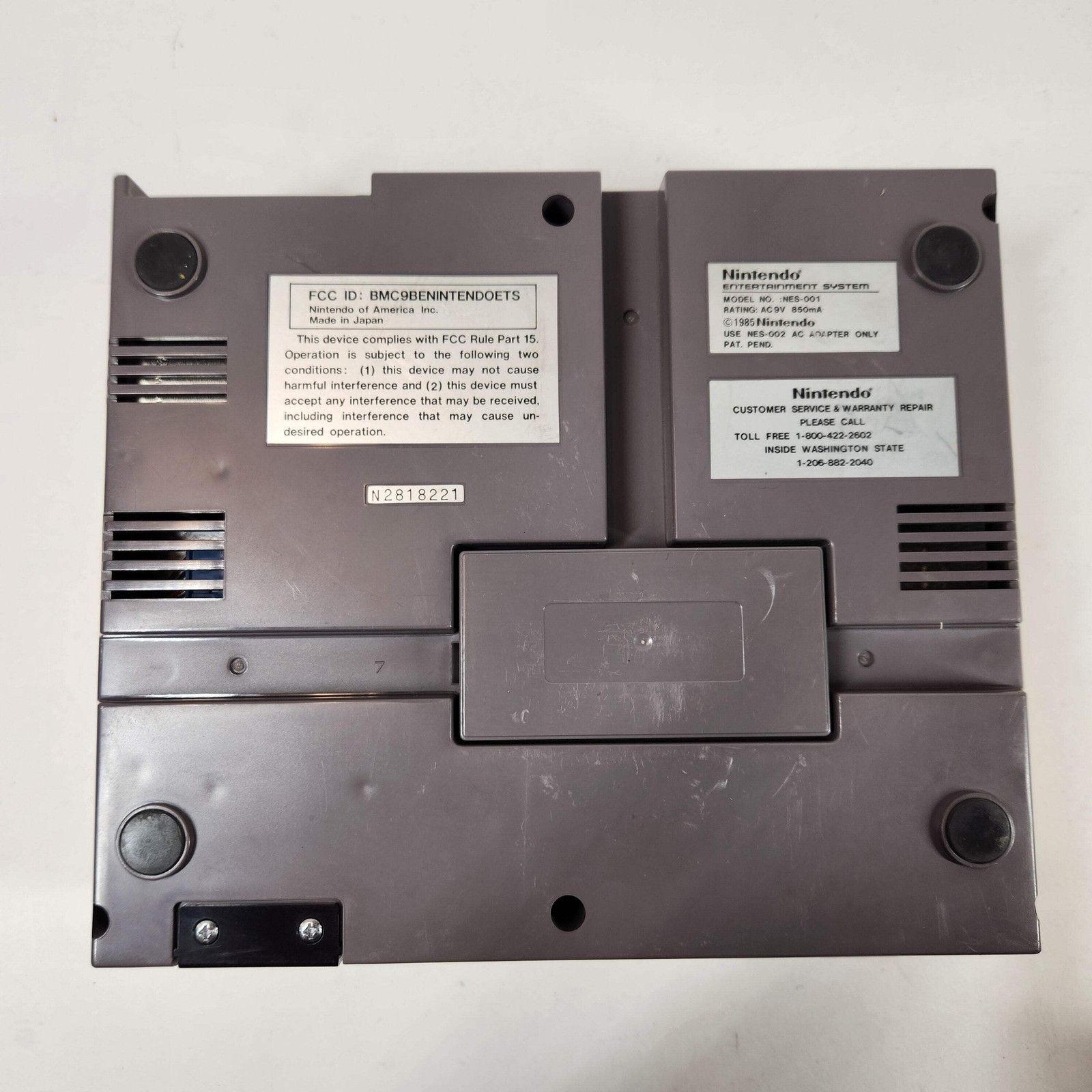 Nintendo Entertainment System NES Console Gaming System Only NES-001 UNTESTED