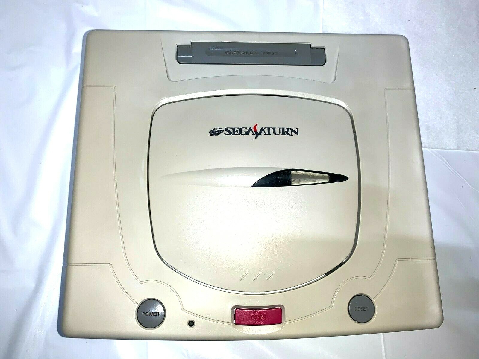 Sega Saturn WHITE Console Tested System HST-3220 JAPAN “NTSC-J” clean up inside