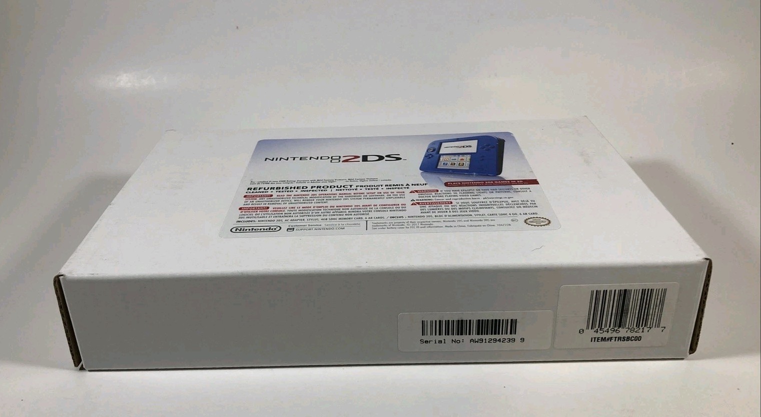 Nintendo 2DS Black + Electric Blue Console Handheld System, Charger/Stylus FAST