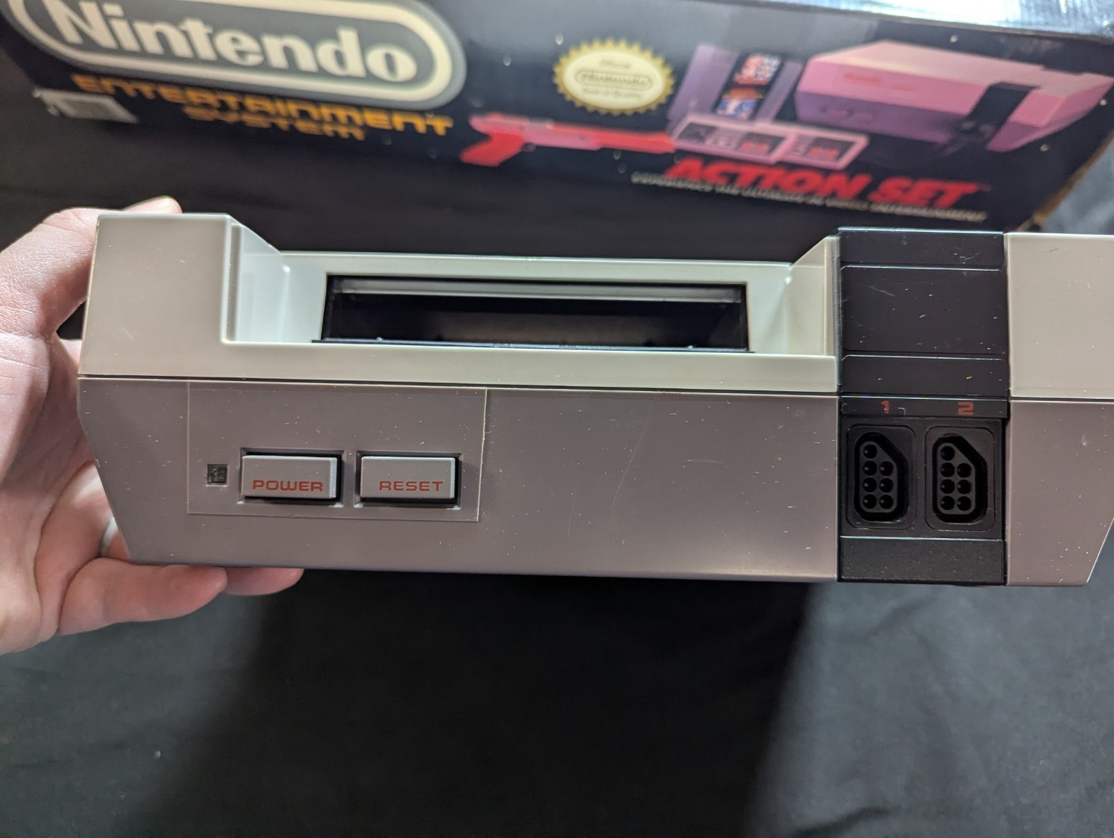 Nintendo NES Action Set Console Zapper Box Tested