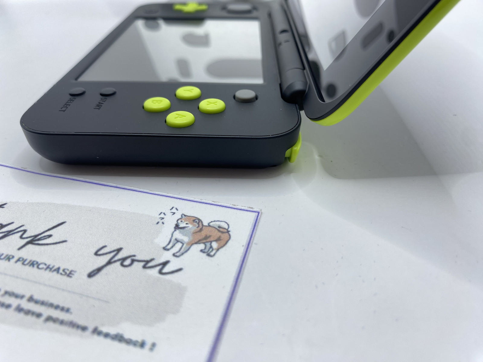 Nintendo 2DS XL LL Black Lime Console Stylus Japan