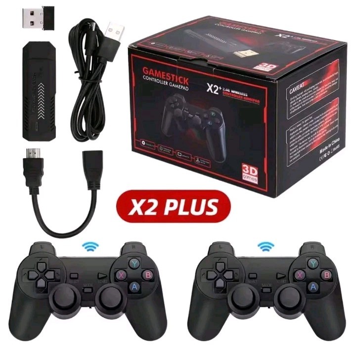 X2 Plus 4K Console with 2 Wireless Controllers and 41000 Games 128GB RETRO GAMES