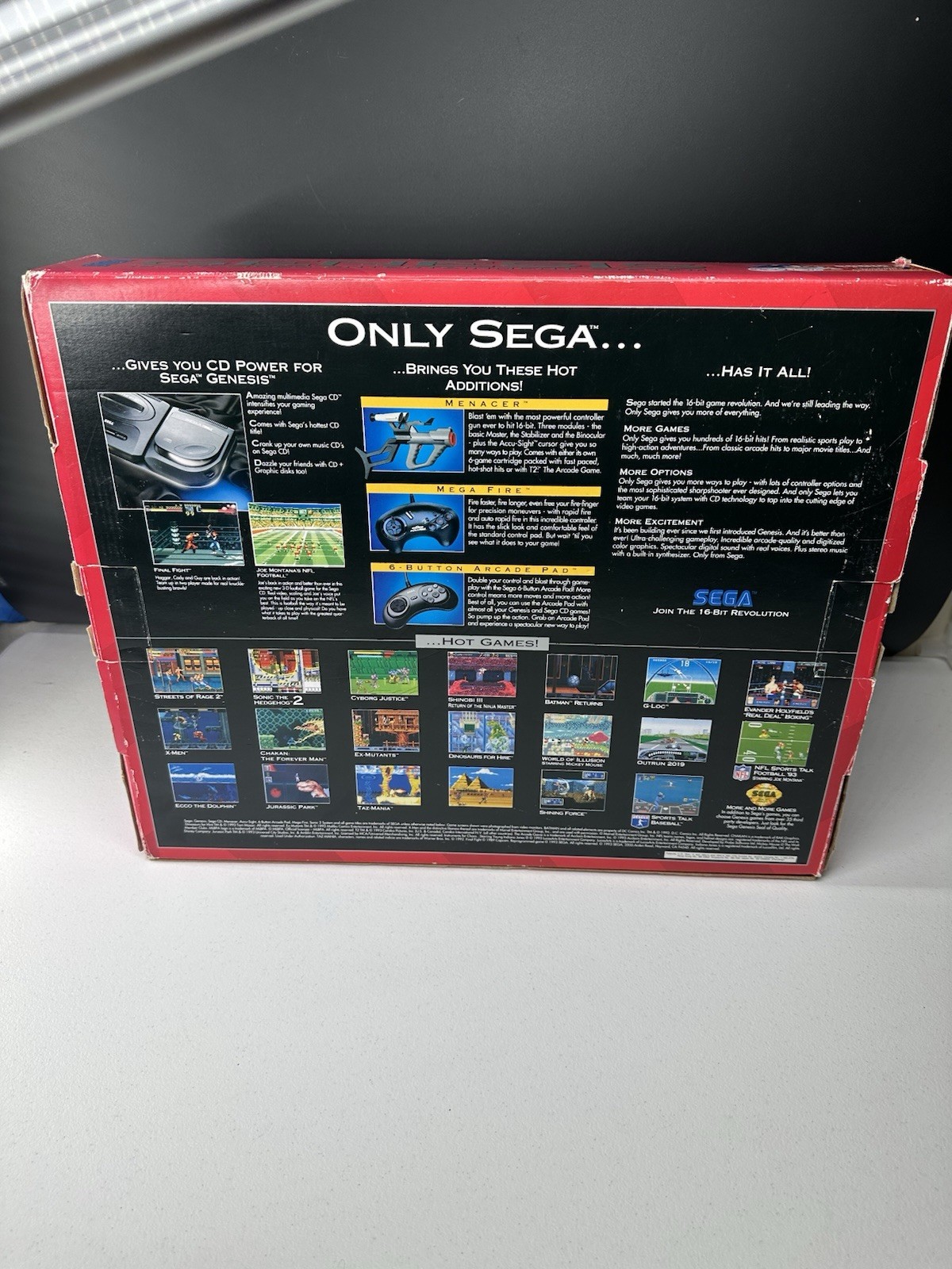 Sega Genesis Model 2 Console In Original Box Sonic 2 Model RARE Not Tested