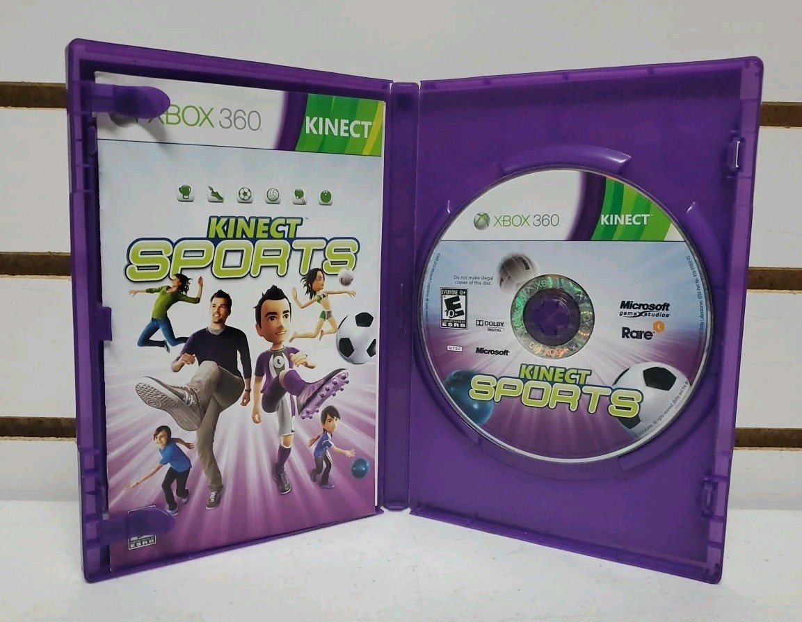 Xbox 360 Kinect Sensor Bar Bundle w/Games – Tested & Works – Lot #2 *READ*