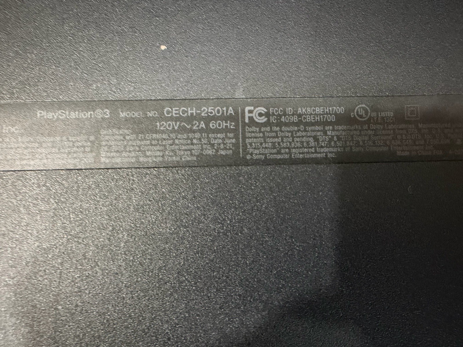 Sony PlayStation Console Only, CECH-2501A, Tested & Works