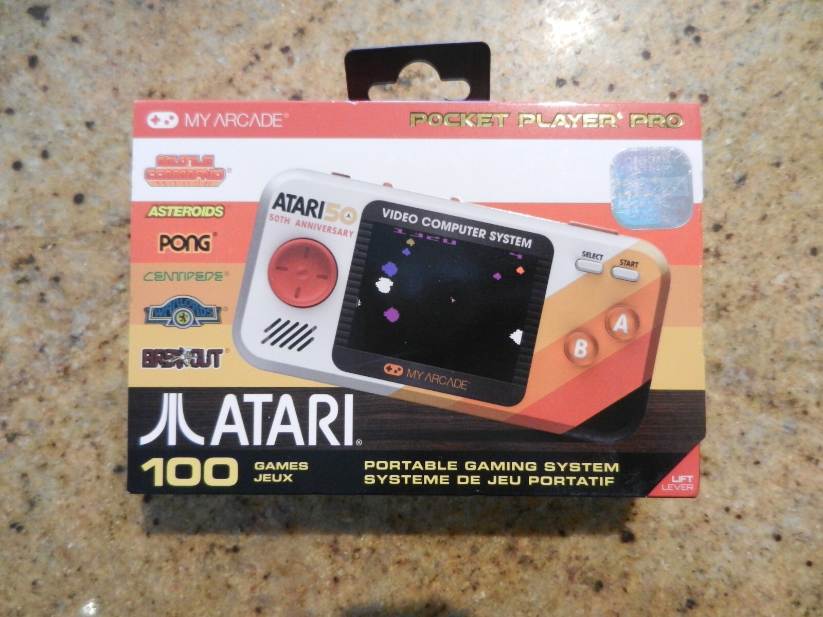Atari50 – 50th Anniversary – My Arcade Pocket Player Pro 100 Games – BRAND NEW!