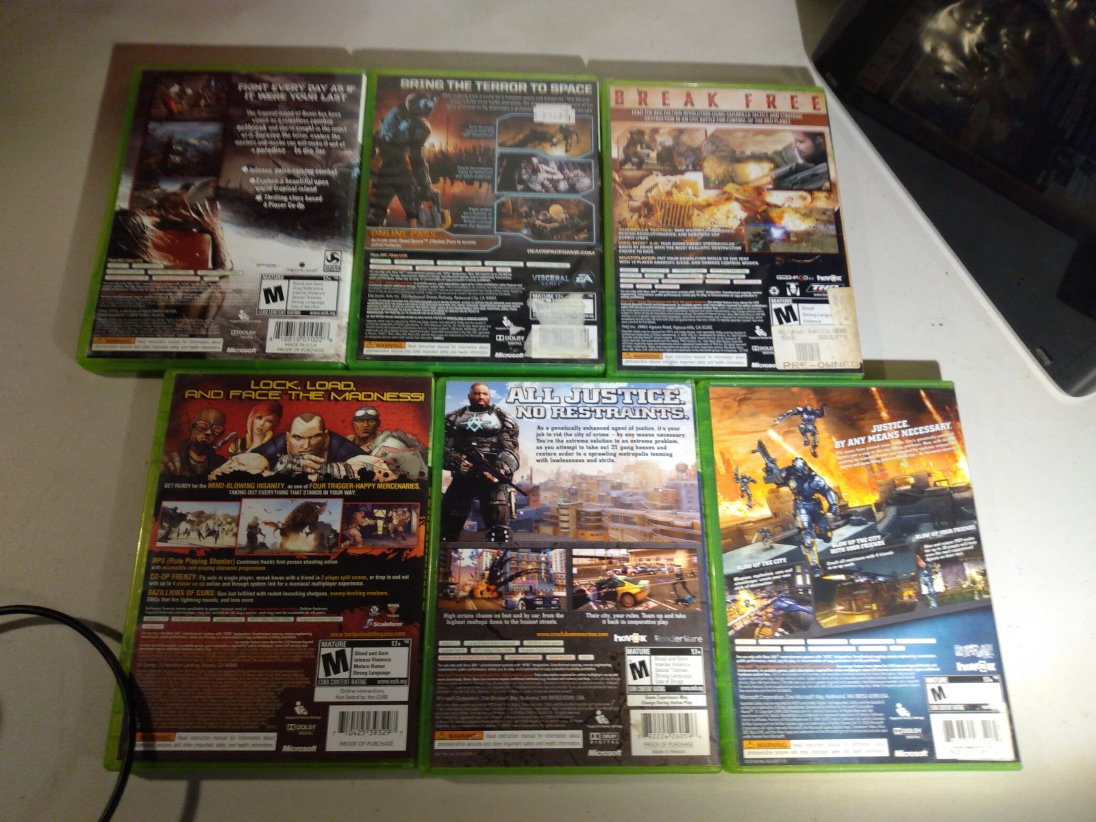 XBOX 360 including 2 controllers & group of games out of box READ DESCRIPTION