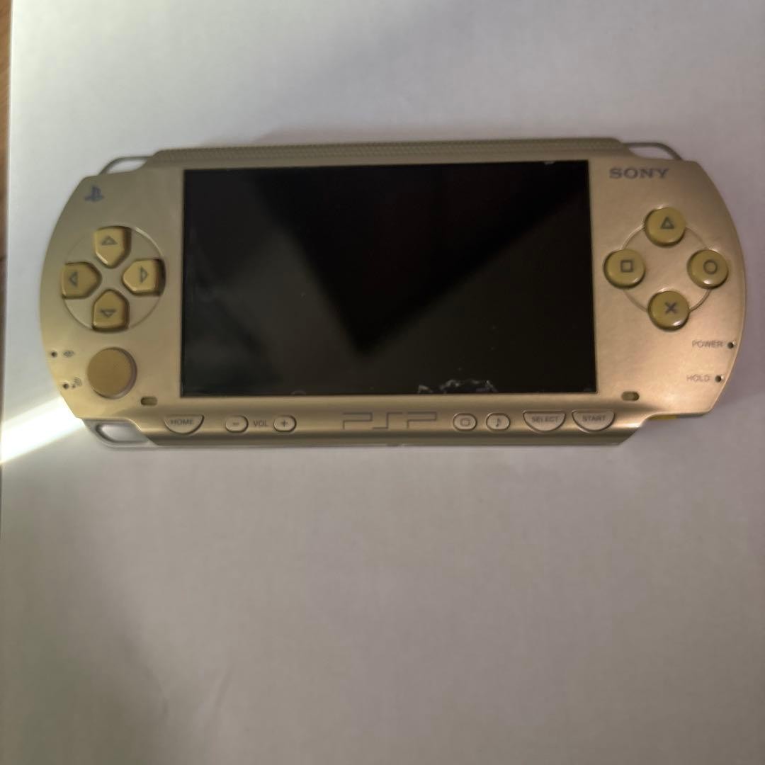 PSP Sony Psp Gold Body With Ac Adapter Japan