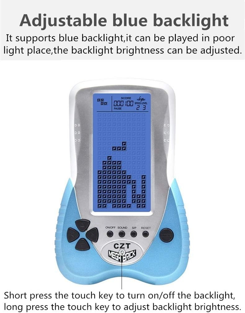Portable 4.1-Inch Blue Game Console – Enjoy 23 Classic Games Anytime, Anywhere
