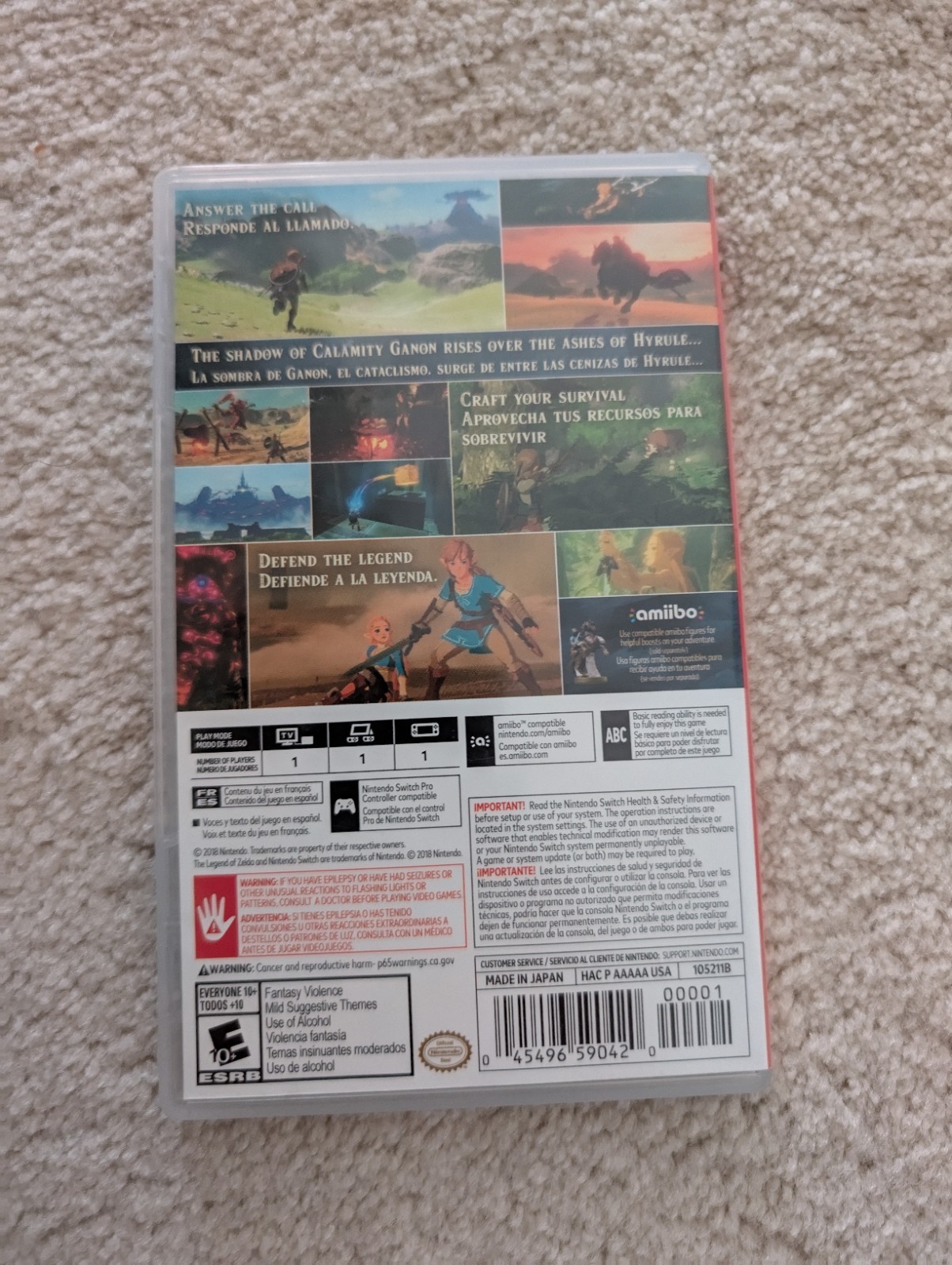 Nintendo Switch Console, 8 Game Bundle & SD Card, Read Desc