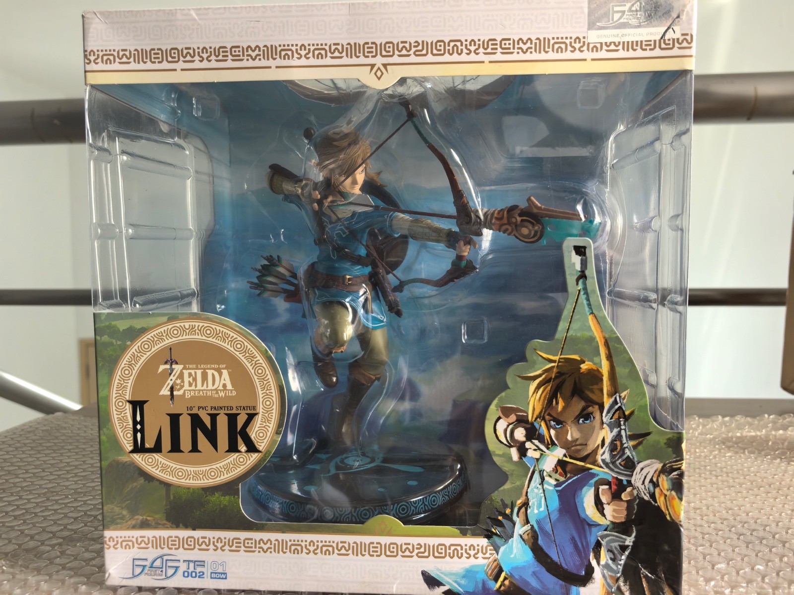Zelda Breath of the Wild Link 10″ PVC Painted Statue First 4 Figur #95 – *L&J🍂*
