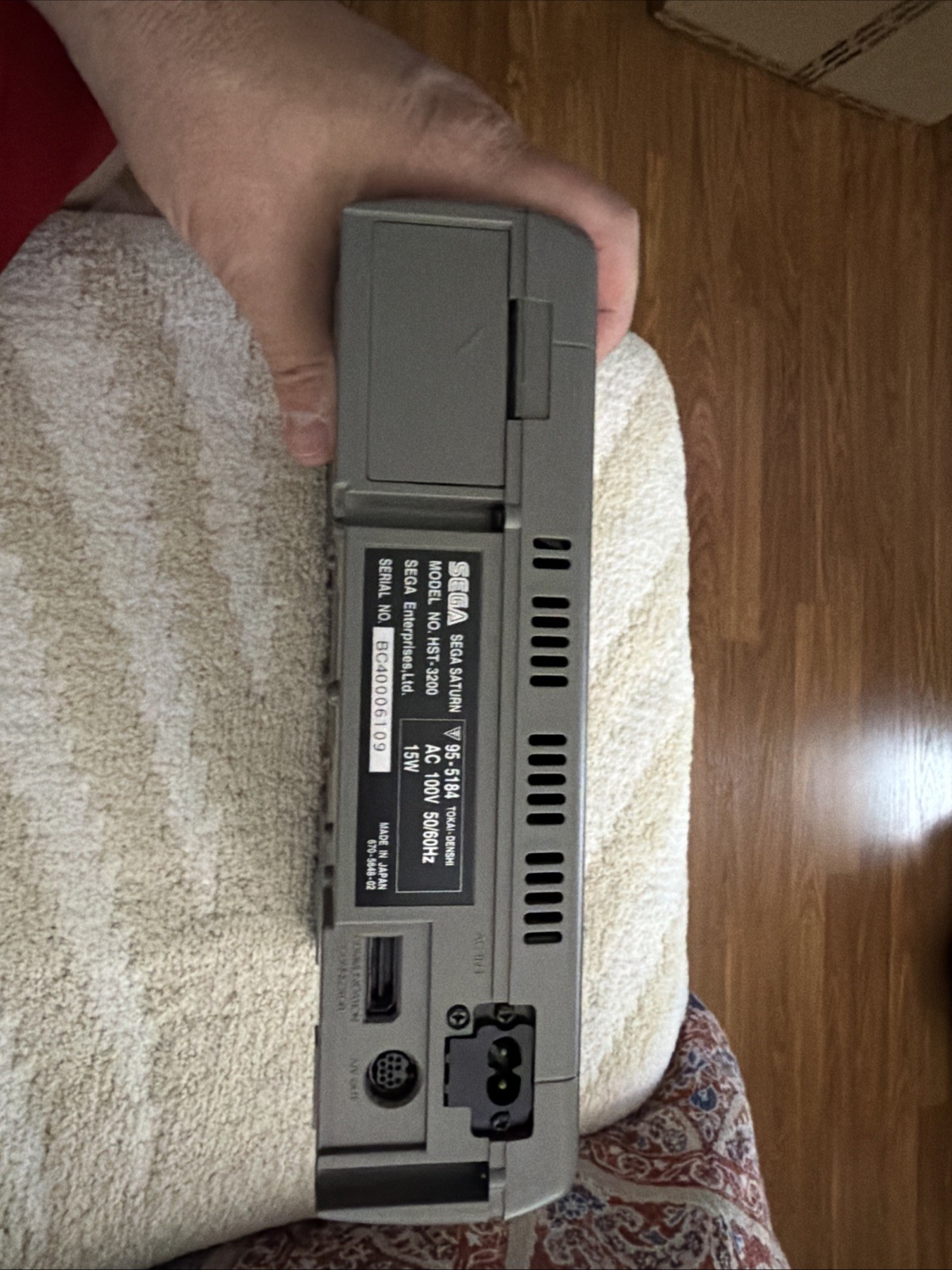 Sega Saturn HST0004 Grey Console For Parts Only