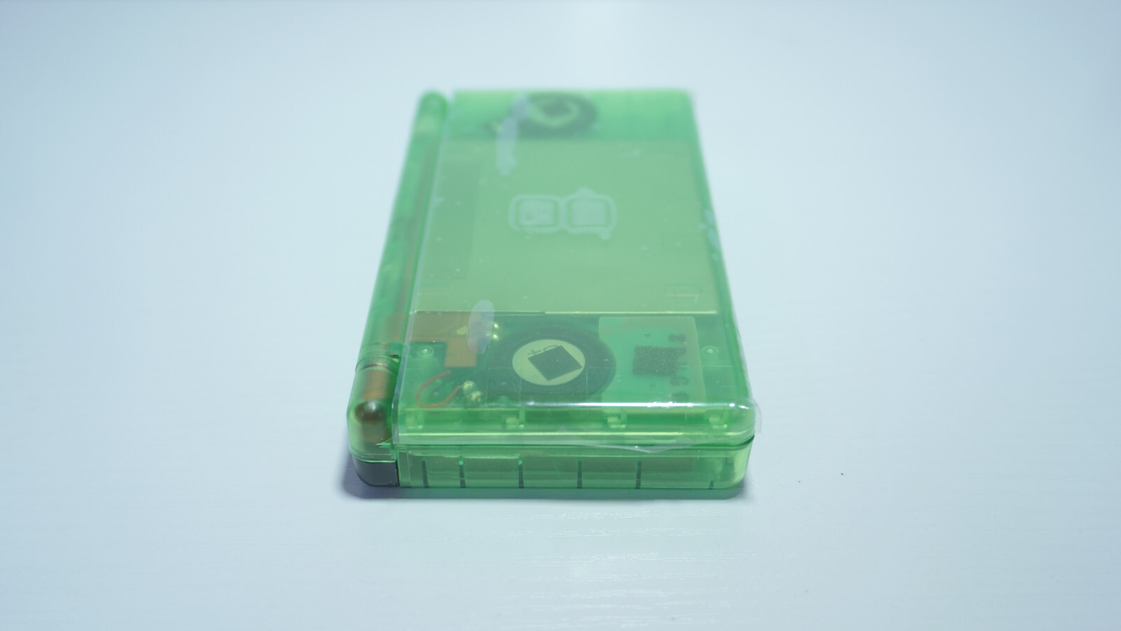 Nintendo DS Lite Transparent Clear Green & Black Handheld System with Charger