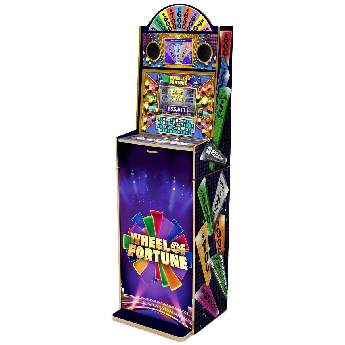 ARCADE1UP WHEEL OF FORTUNE CASINOCADE DELUXE 24-IN-1 DUAL SCREEN ARCADE
