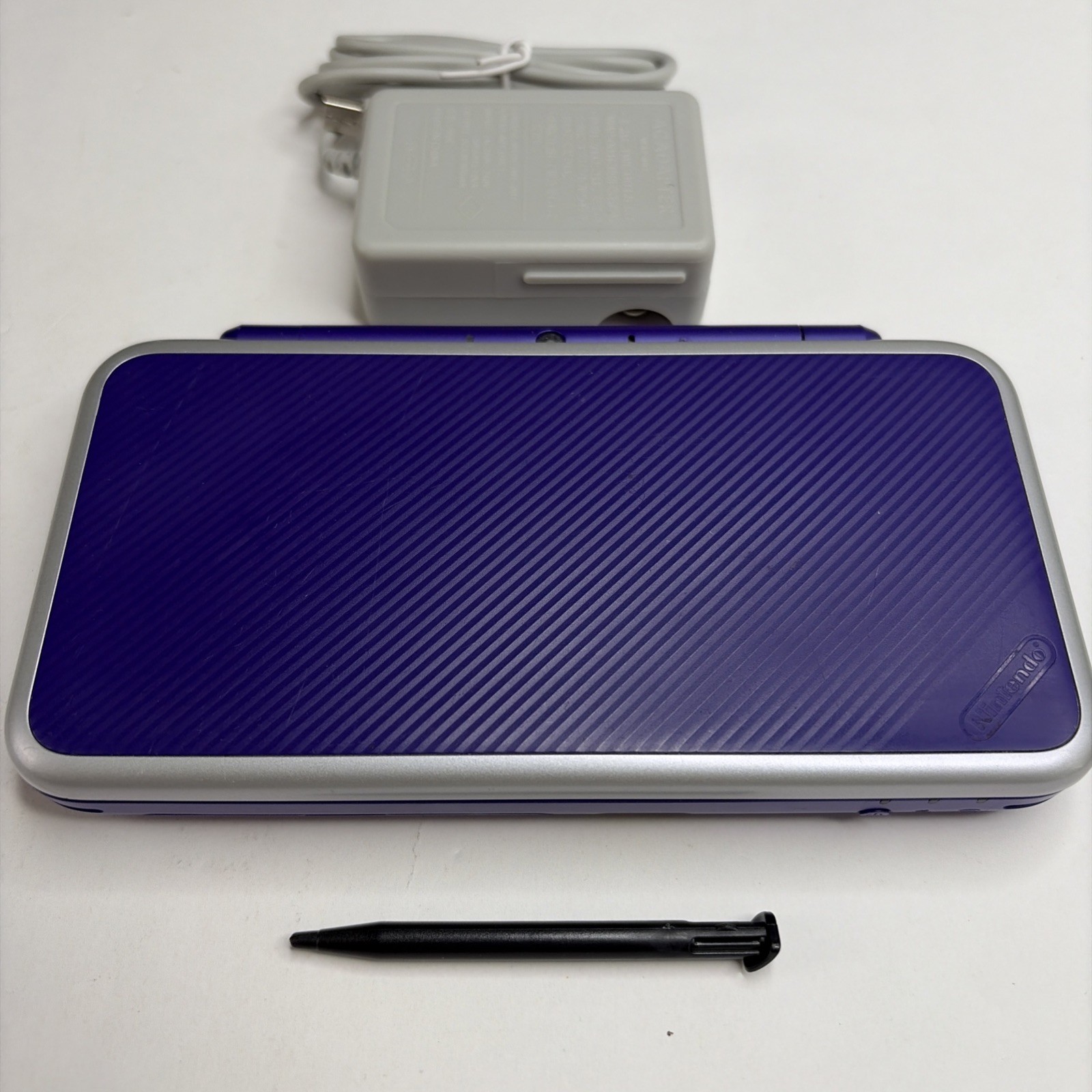 New Nintendo 2DS XL Console – Purple Silver W Charger Stylus US Model