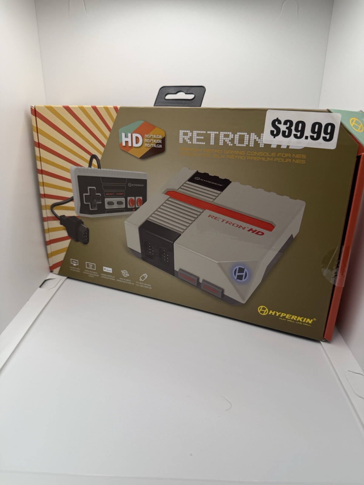Hyperkin RetroN HD NES Console Gray/Red, HDMI 720p, Plays Original Cartridges