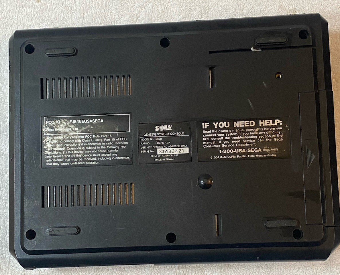 Sega Genesis 1 (Original Model) Console System