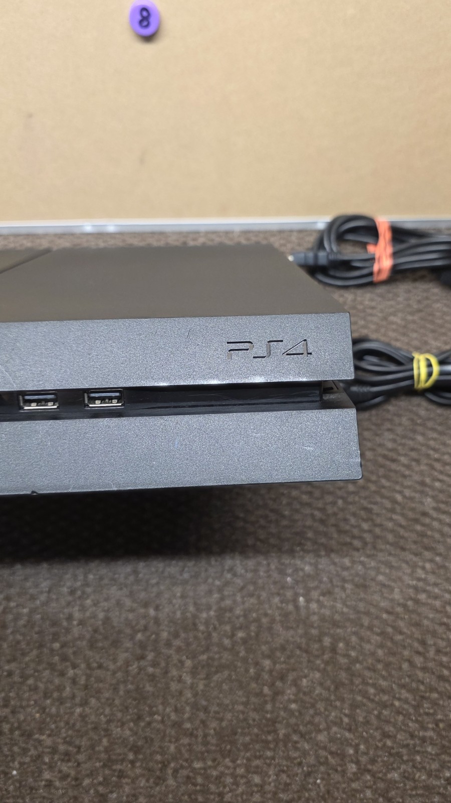 Sony PlayStation 4 CUH-1215A Black 500GB Home Video Gaming Console ONLY W/ CORDS