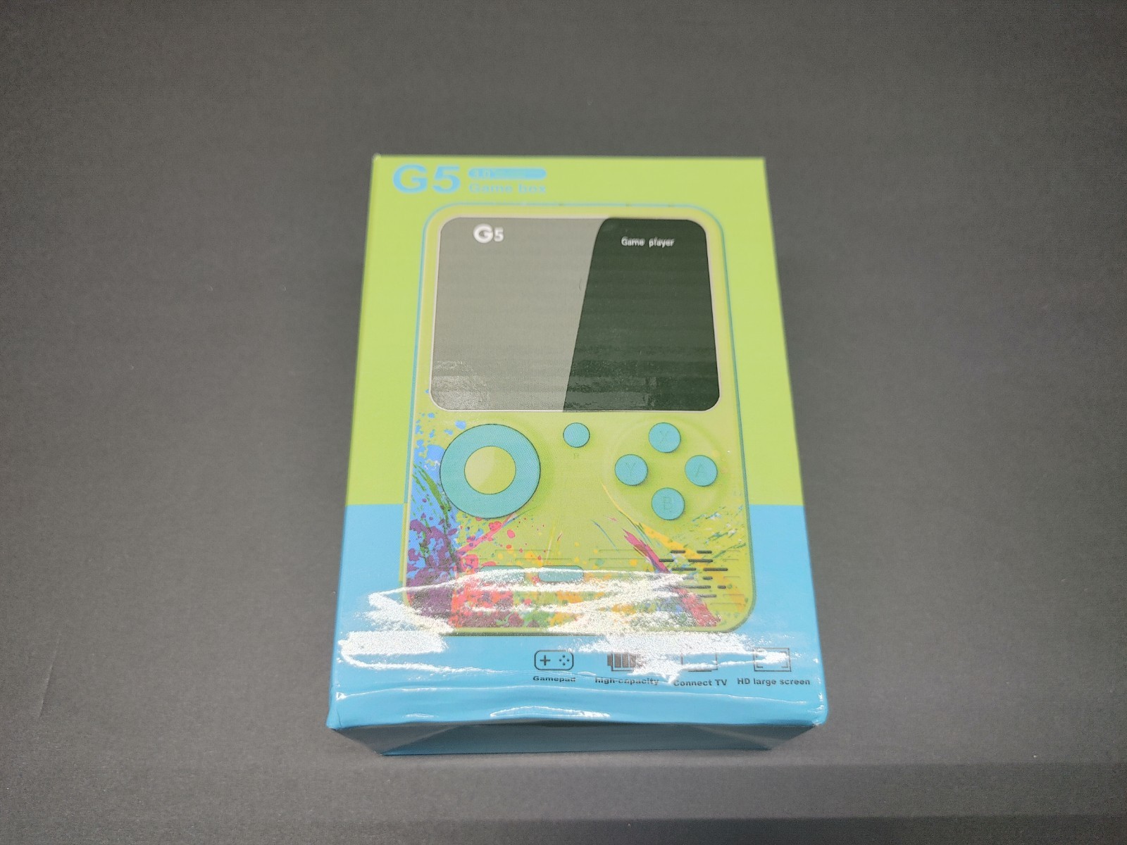 G5 Handheld Game Box Game Player 3″ Screen Blue TV Connect Capable New