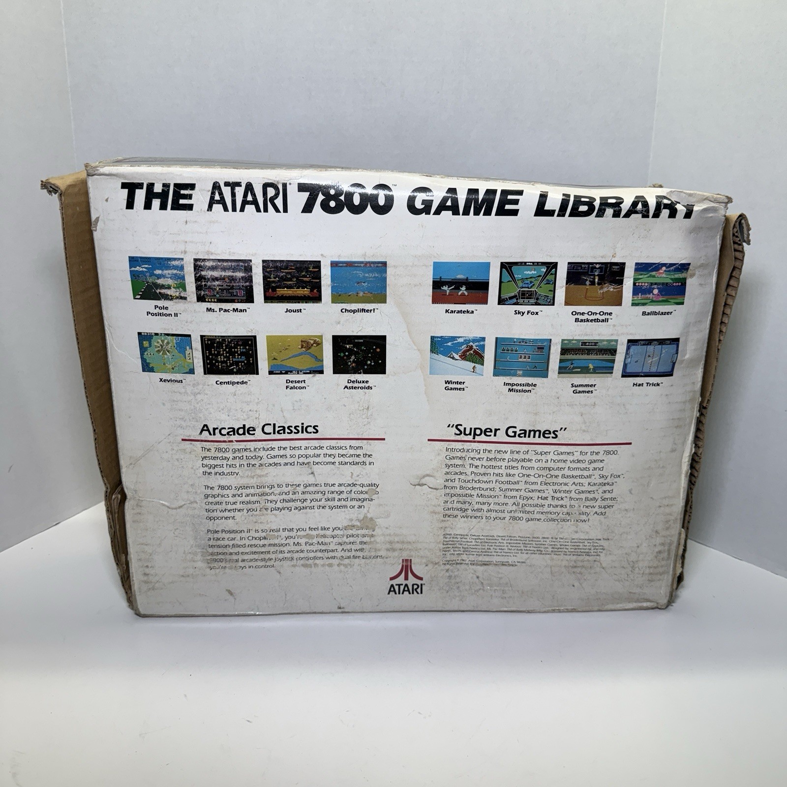 Atari 7800 Console In Box B.