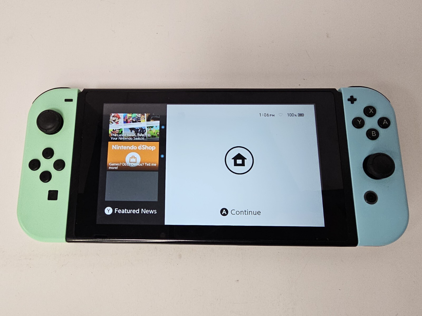 Nintendo Switch Console, (Works !) Animal Crossing Edition NO DOCK NO CHARGER