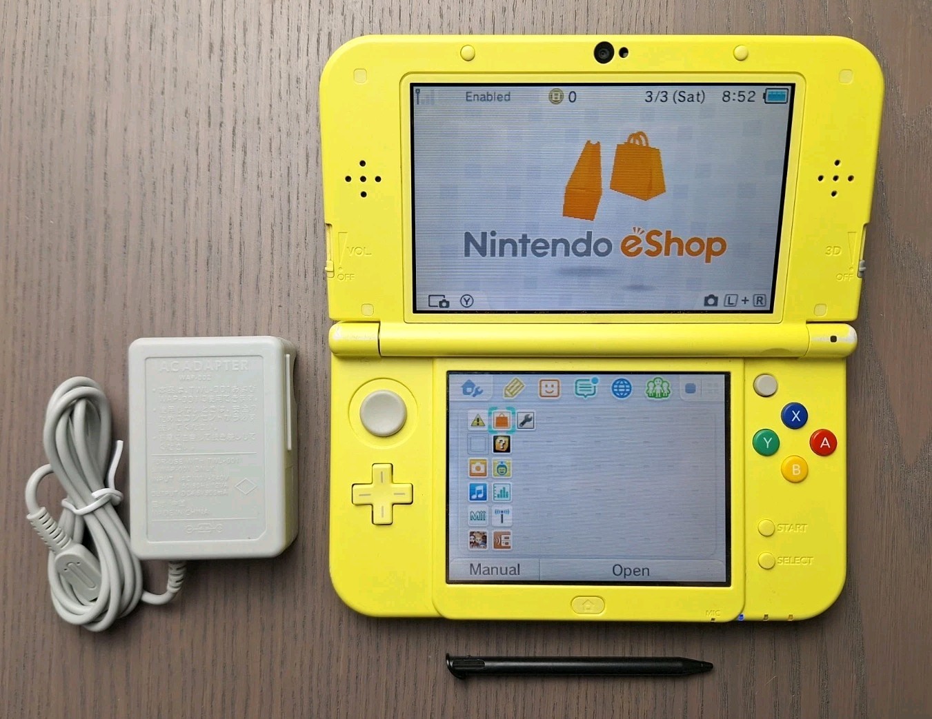 Pikachu Edition New Nintendo 3DS XL Charger + 32GB SD Card | Region Free USA