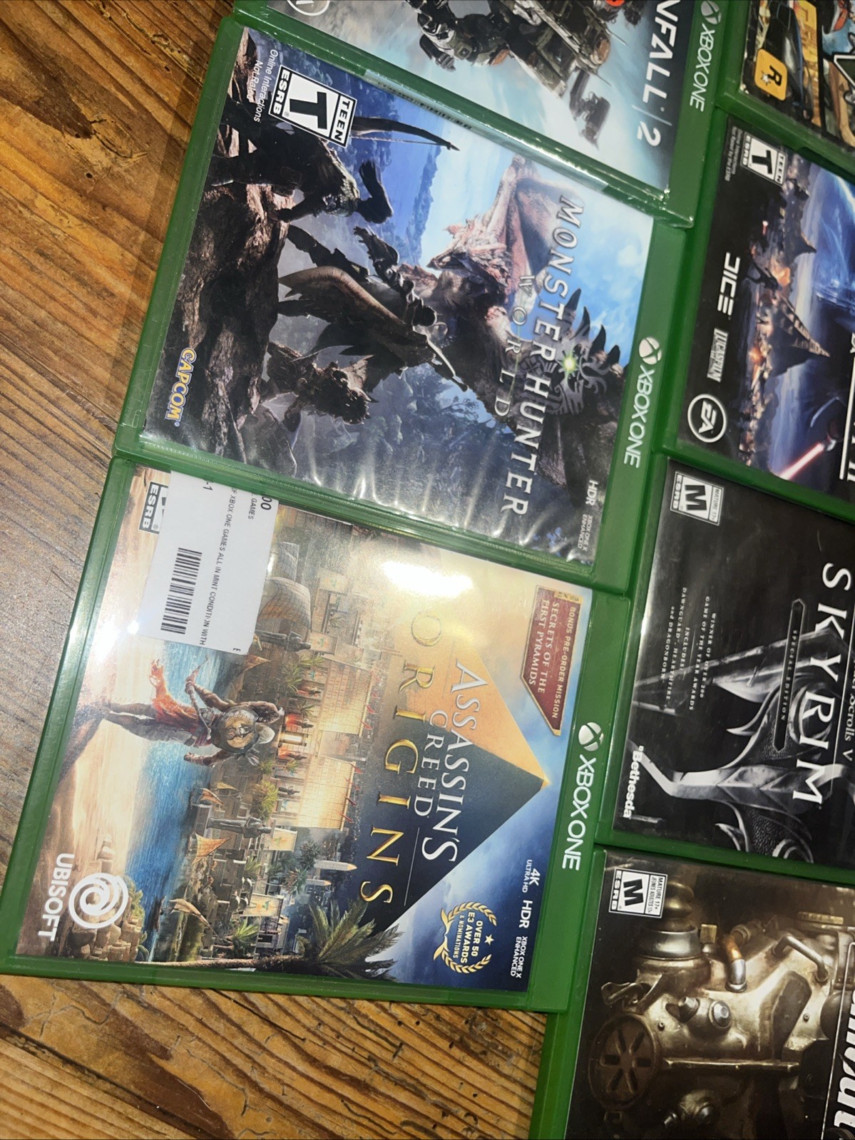Microsoft Xbox One X 1TB Black Console 1 Controller 10 Games Bundle