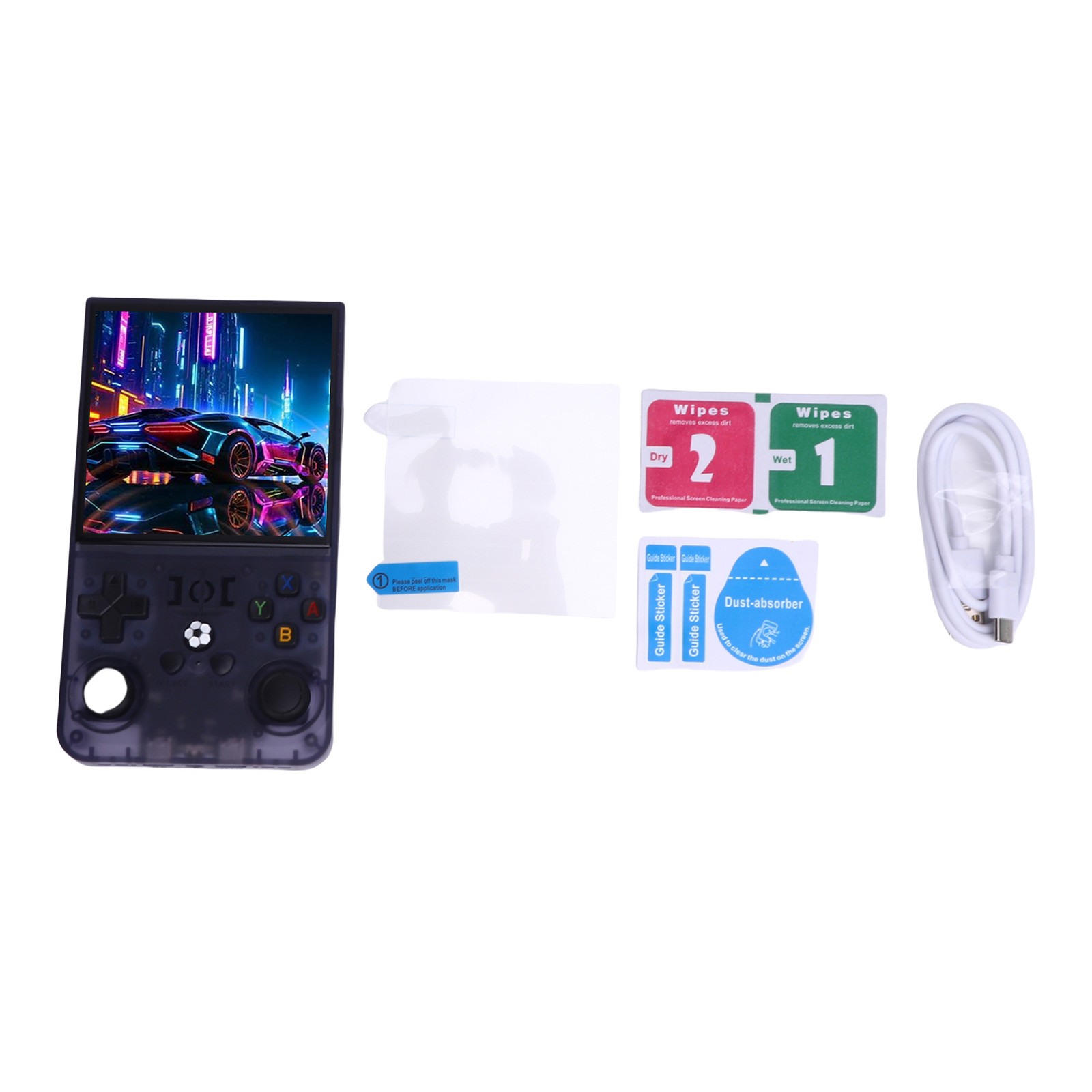 Handheld Game Console For System Translucent Grey 4 Inch 720×720 Screen