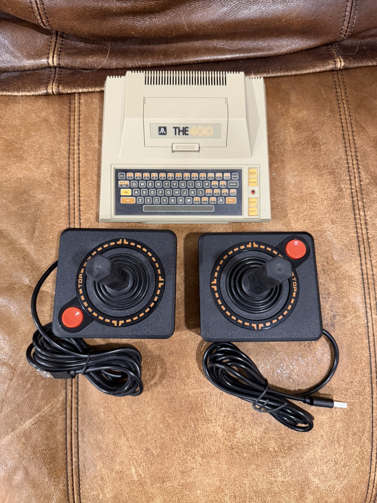 Atari The 400 Mini Console w/ Built-In Games & 2 USB Joysticks