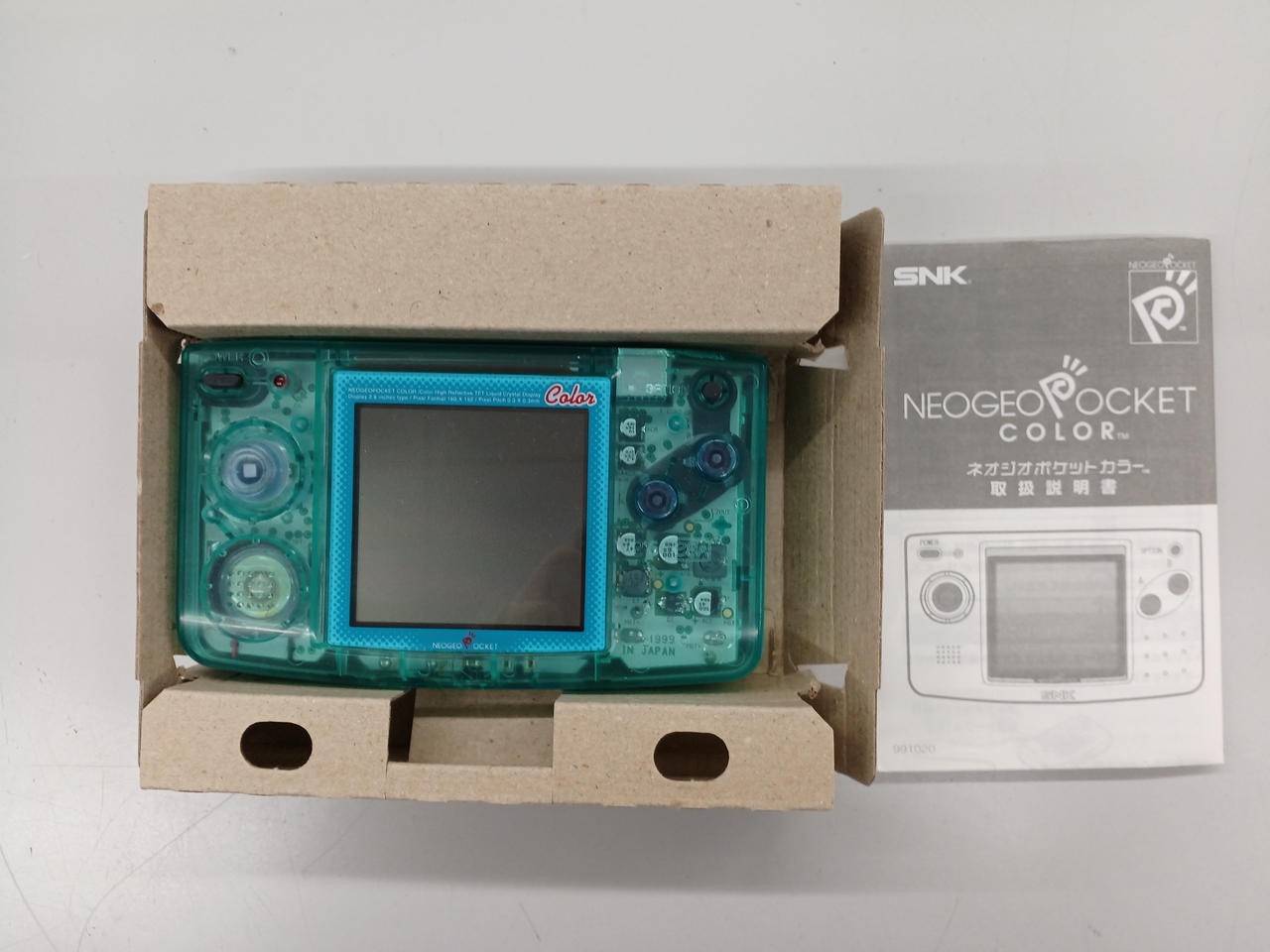 SNK Neo Geo Pocket Color Crystal Blue Handheld Console Japan Vintage Rare