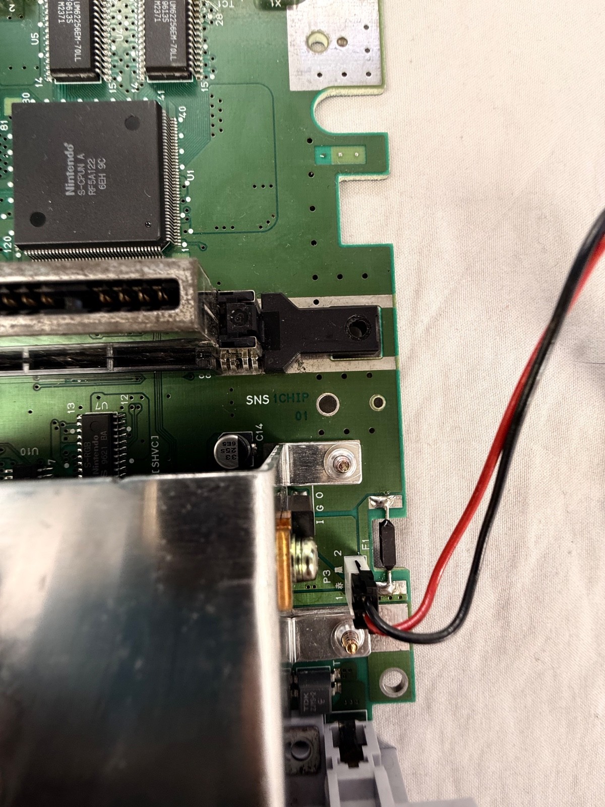 Super Nintendo SNES 1chip 01 – Only Internal Plate in Perfect Condition
