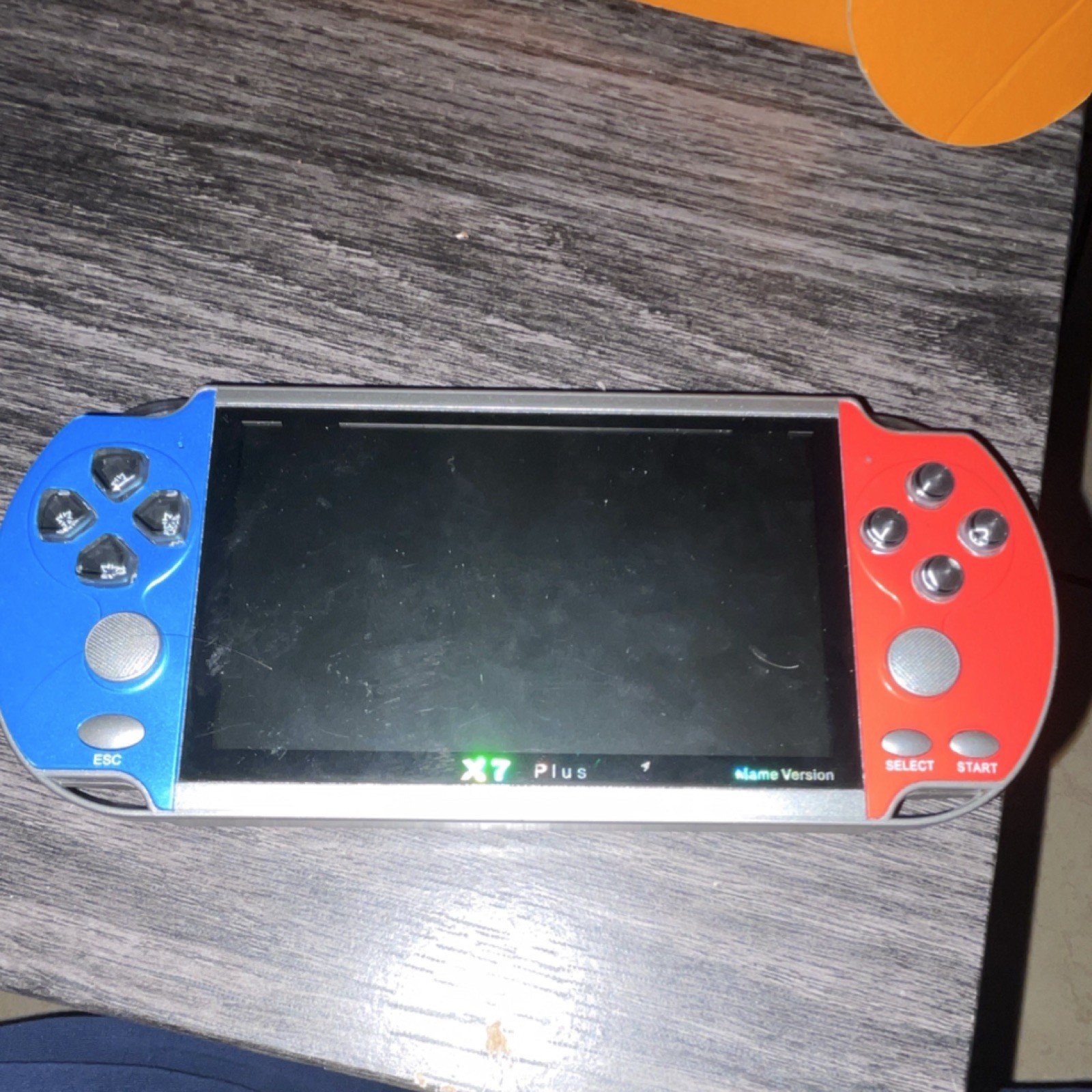 X7 Plus Handheld Game Console System 8GB Storage Blue Red Silver Portable