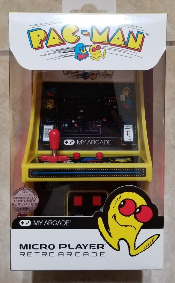 My Arcade Ms.Pac-Man Micro Player – Blue/Pink Retro Arcade