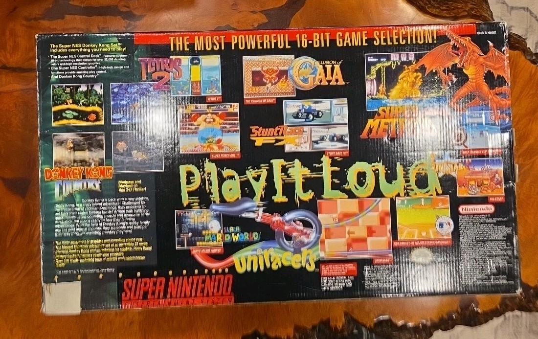SNES Super Nintendo DONKEY KONG COUNTRY SET Console 1994