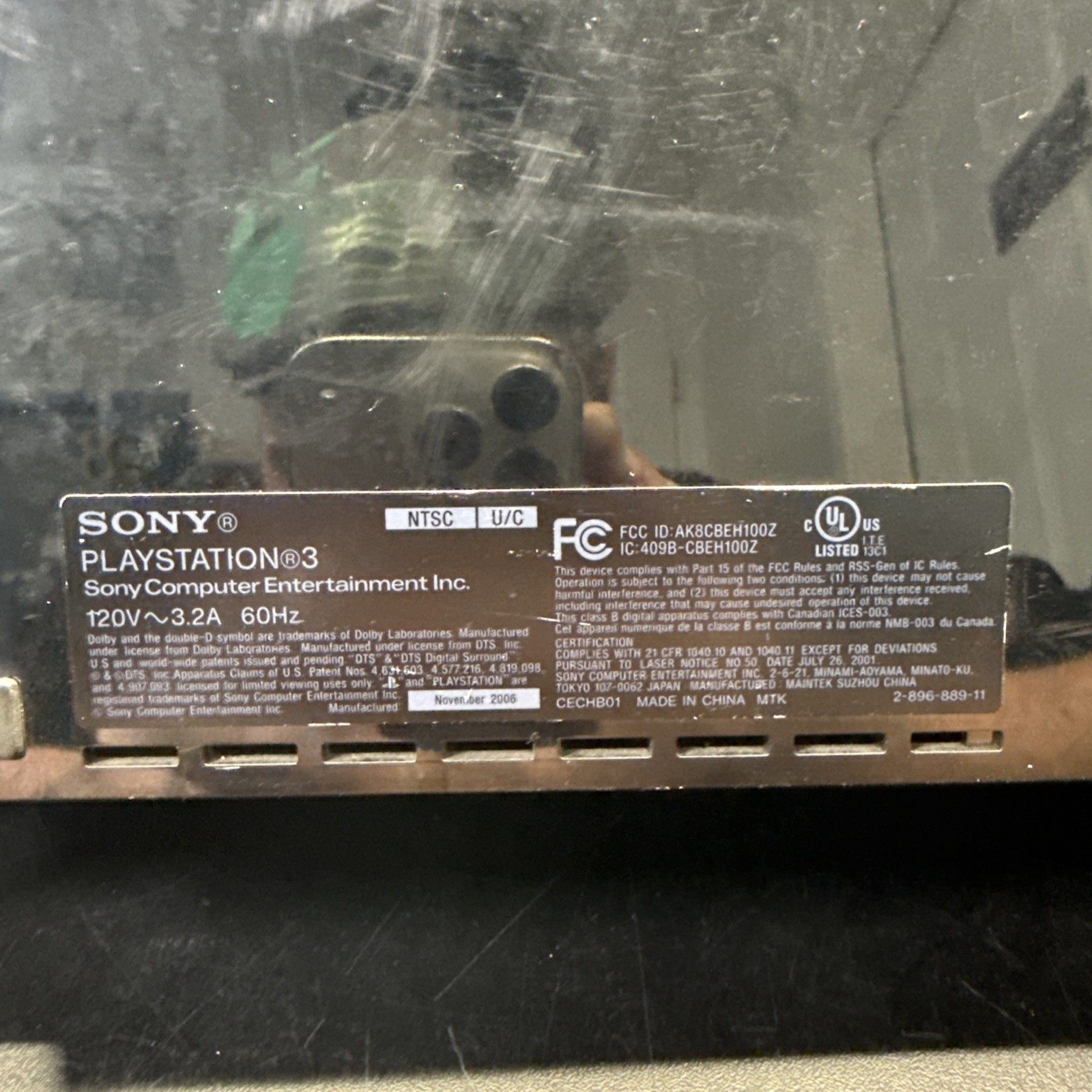 Broken Sony PlayStation 3 CECHB01 Backward Compatible PS3 PARTS/REPAIR ONLY #1