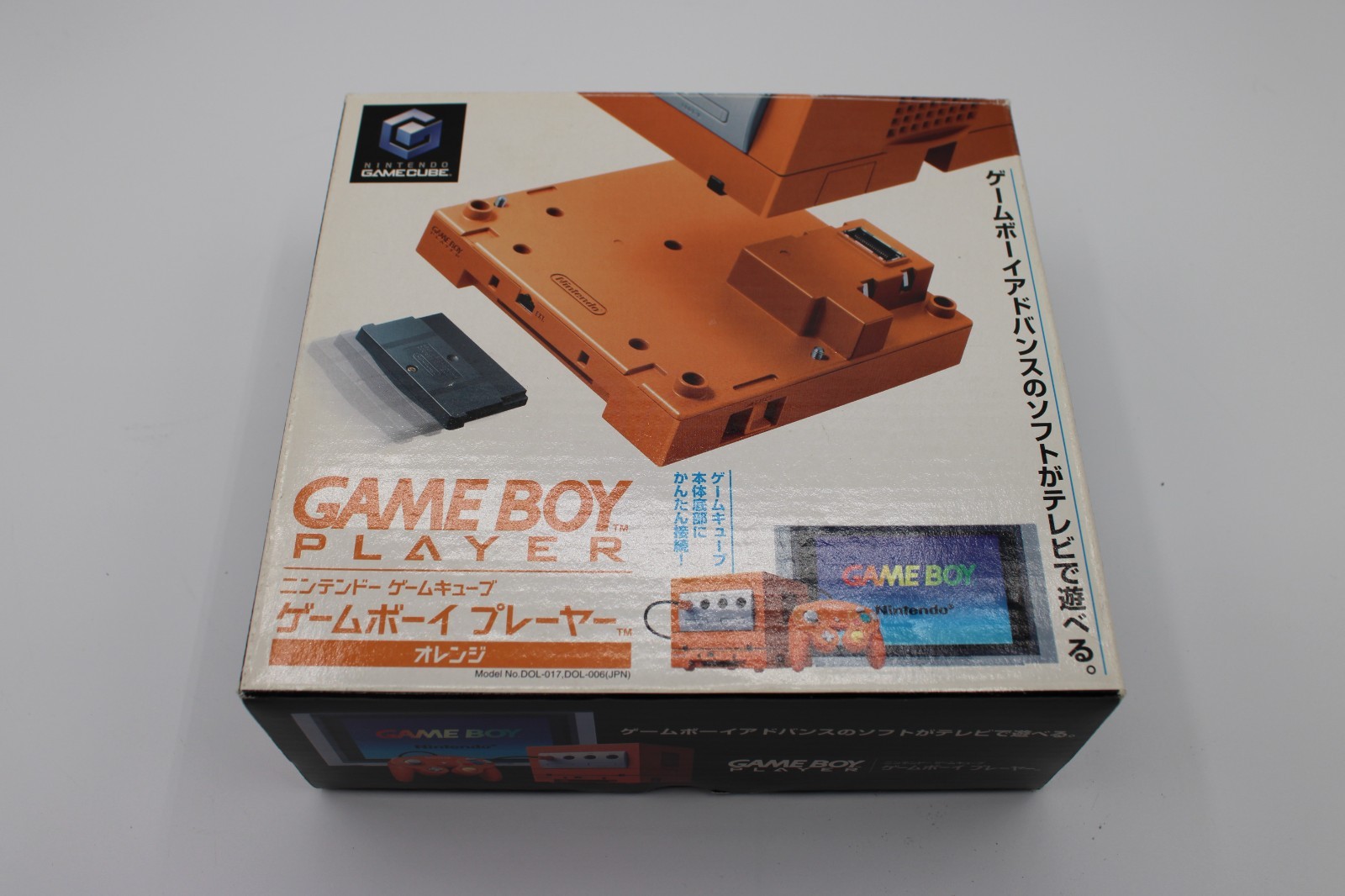 Nintendo GameCube Spice Orange Game Boy Player w/ Startup Disc CIB Japan Tested