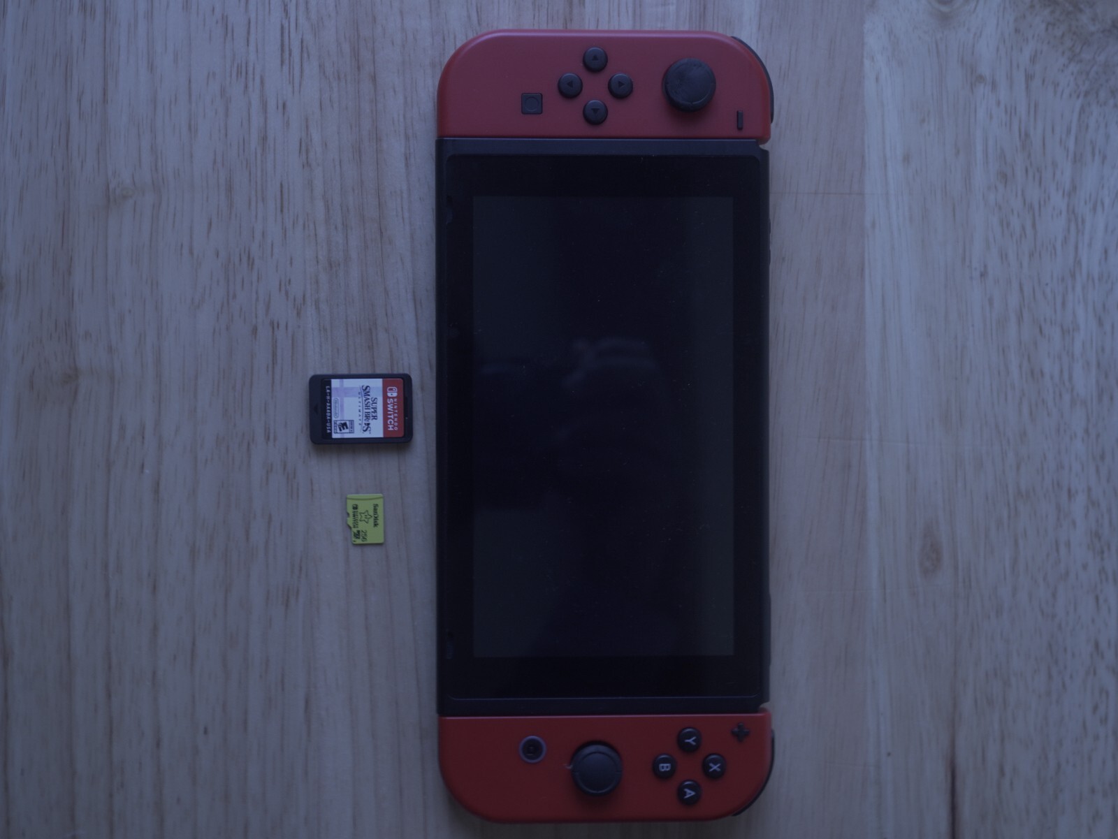 Nintendo Switch – Mario Red 32GB Console | 256gb MicroSD + Smash Ultimate