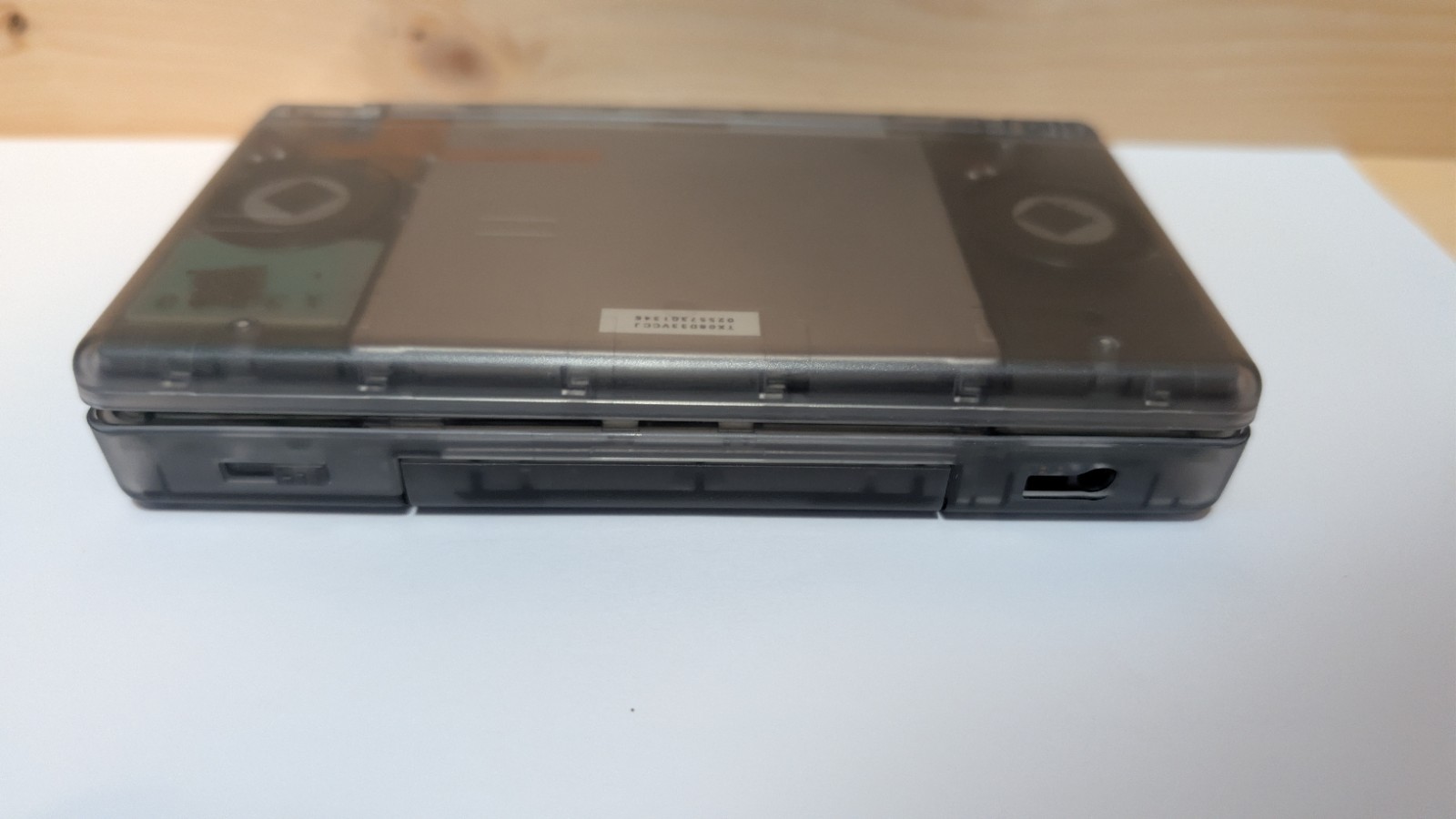 Nintendo DS Lite Clear Black Handheld USG-001 W/Charger *Tested* eXtreamRate